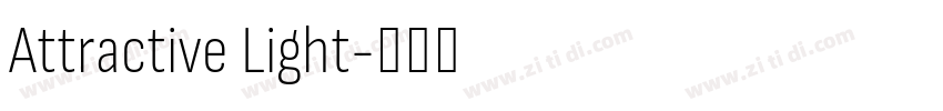 Attractive Light字体转换